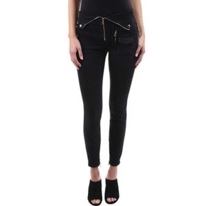 RtA Diavolina black moto jeans